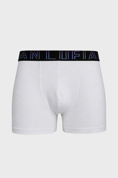 Lufian Zeg Erkek Pamuklu Boxer Beyaz