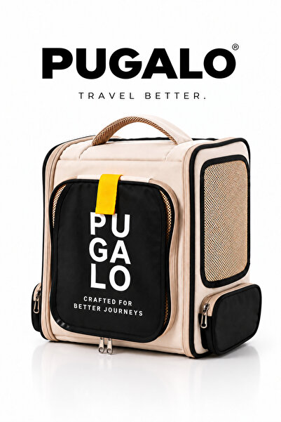 PUGALO FlexSpace Genişleyebilir Kedi ve Küçük Irk Köpek Taşıma Sırt Çantası, ...