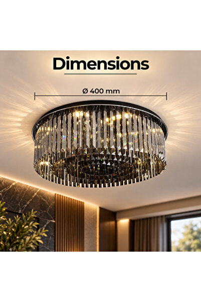 Sueva Candelabru de cristal de lux întunecat