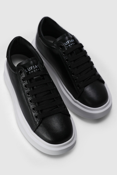 Lufian 111230234 Gage Casual Erkek Sneaker Ayakkabı SİYAH-BEYAZ