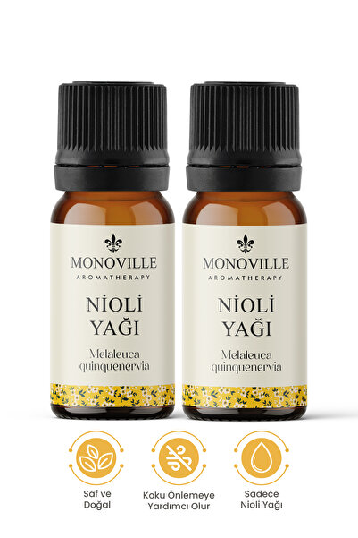 Monoville Nioli Uçucu Yağı 2'li Set Saf ve Doğal (Niaouli Essential Oil) 2x10 ml