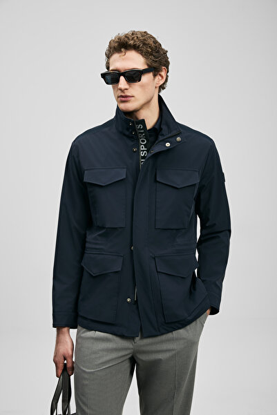 Lufian Layer Men's Coat Navy Blue