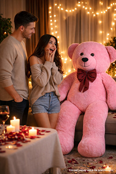 Pandamkee Pembe Büyük Papyonlu Ayıcık 140 Cm