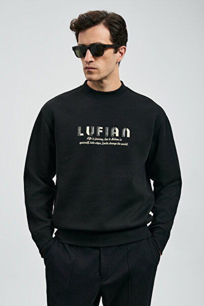 Lufian Oracle Erkek Sweatshirt Siyah