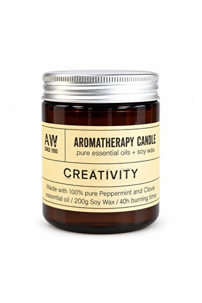 NATERIS Lumânare aromaterapie Creativitate, ceară de soia, mentă și cuișoare,...