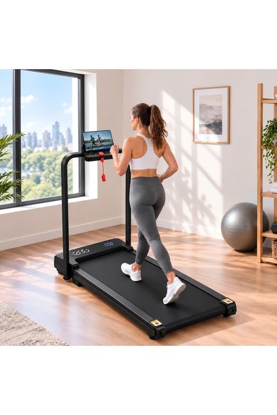 zenox جهاز مشي منزلي 30039 قابل للطي 2 في 1، مُحسّن وقوي مع تشغيل هادئ