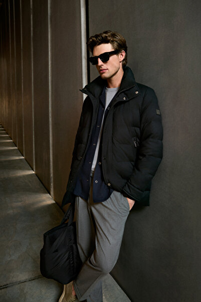 Lufian Rıld Goose Feather Men's Coat Black