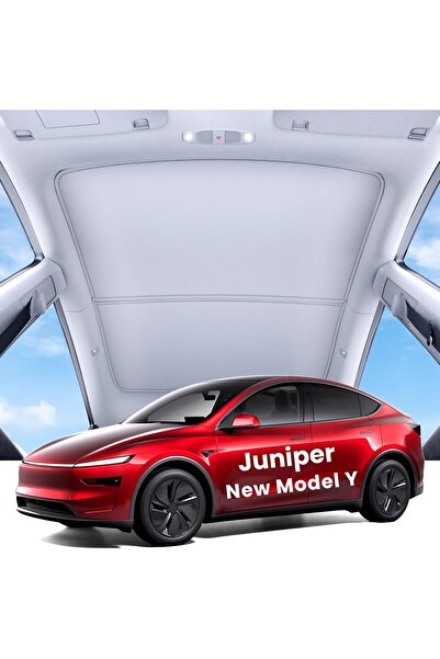autogp Tesla model y juniper tavan perdesi elektrikli gri