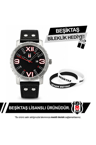 Beşiktaş Lisanslı Kol Saati 56E2S45772 - BJK Bileklik Hediyeli