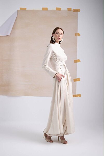 White Corner YKZ1043 KADIN ELBİSE TEK PARÇA