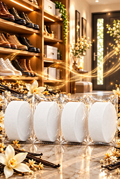4 Adet Vanilya, Ev Tipi Nem Alıcı Tablet 500g | Küf Ve Rutubet Giderici | Ev,Depo