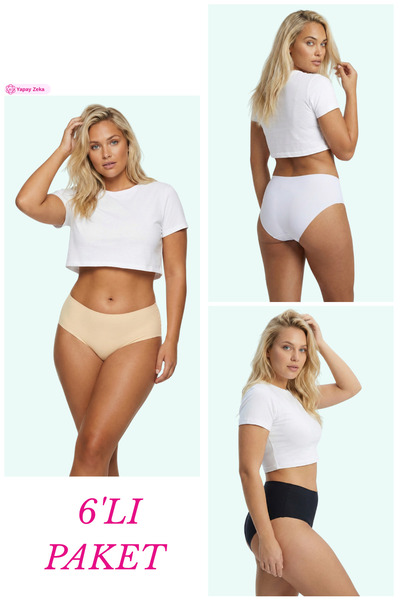 Newlilla 308 High Waist Laser Pack of 6 Bato Panties