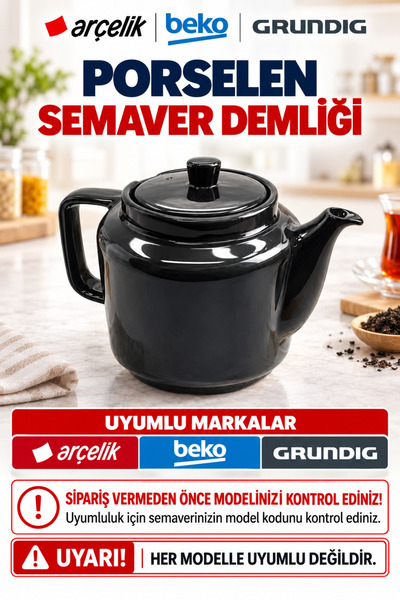Arçelik 3285 Pı Inox Semaver - Beko 2111 Ig Gri Poselen Demlik