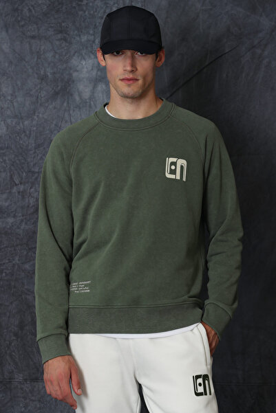 Lufian Owen Erkek Sweatshirt Yeşil