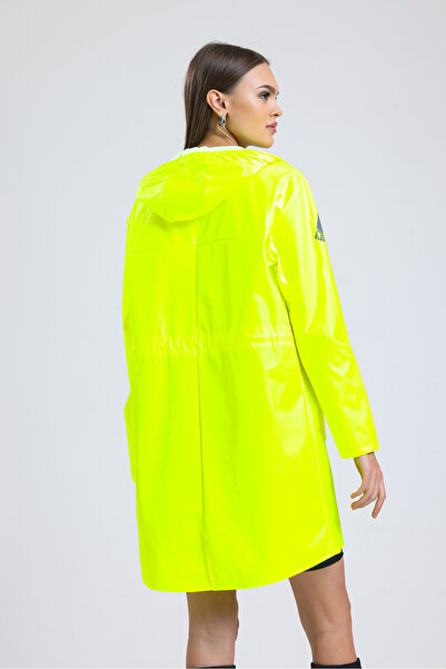 T Rain Stay Dry Neon Sarı Kadın Yağmurluk