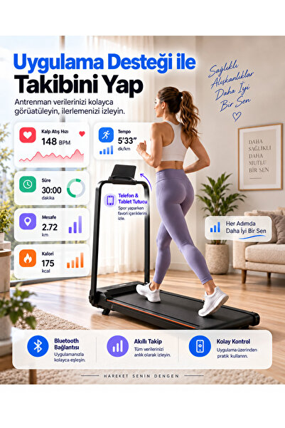 EN SİGA Titreşimli Yürüme ve Koşu Bandı Motor LED Ekran Uzaktan Kumandalı Yürüme Pedi