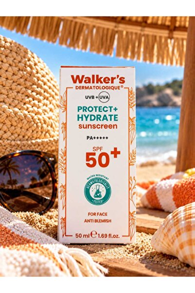 Walker's Vitamins SPF50+ Leke Karşıtı Çok Yüksek Korumalı Yüz Güneş Kremi - Y...