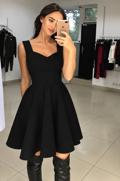 Styling Park Kabarık Kumaş Askılı Midi Elbise