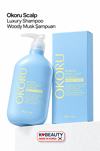 OKORU المسك الخشبي (WOODY MUSK) شامبو كوري مضاد لتساقط الشعر والقشرة 500 مل