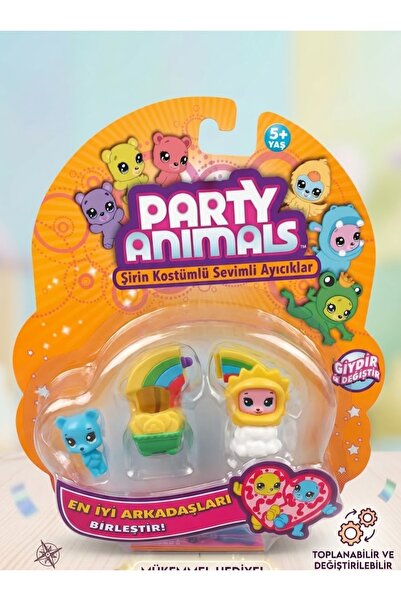 PARTY ANIMALS 3'LÜ FİGÜR SETİ
