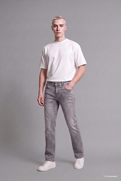 DeFacto Sergio Regular Fit Normal Bel Boru Paça Jean Pantolon B7349AX24SP