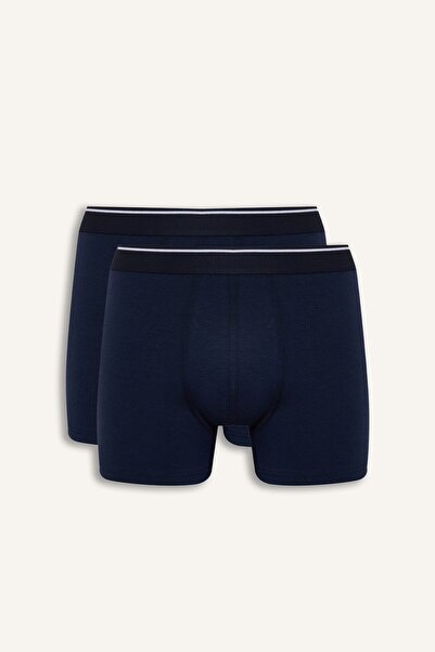 DeFacto Regular Fit Stripe Detailed Modal 2-Piece Boxer I6939Ax26Au