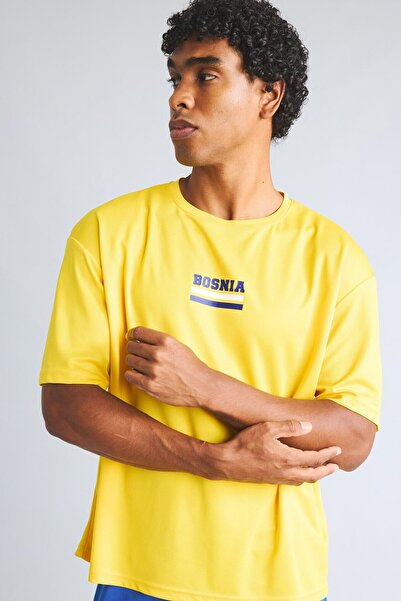 DeFacto Boxy Fit Crew Neck Short Sleeve Printed T-Shirt I7746Ax26Au
