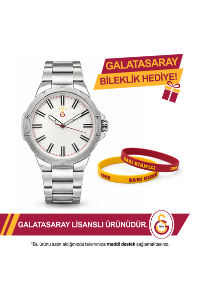 Galatasaray Lisanslı Kol Saati U21325 - GS Bileklik Hediyeli