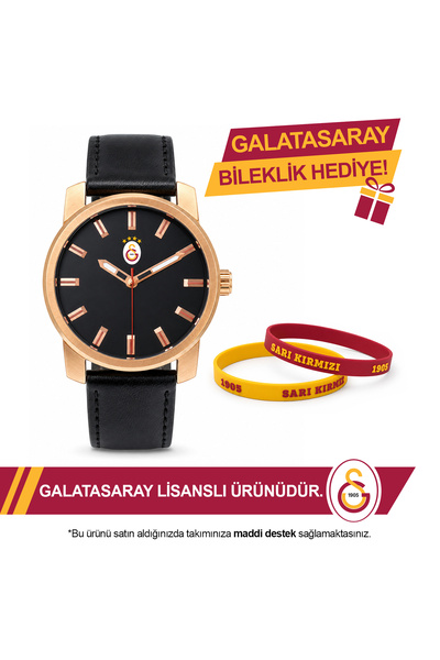 Galatasaray Lisanslı Kol Saati U21403 - GS Bileklik Hediyeli