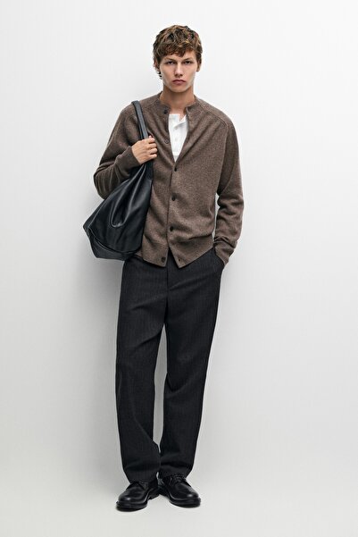 Massimo Dutti %100 kaşmir bomber triko hırka