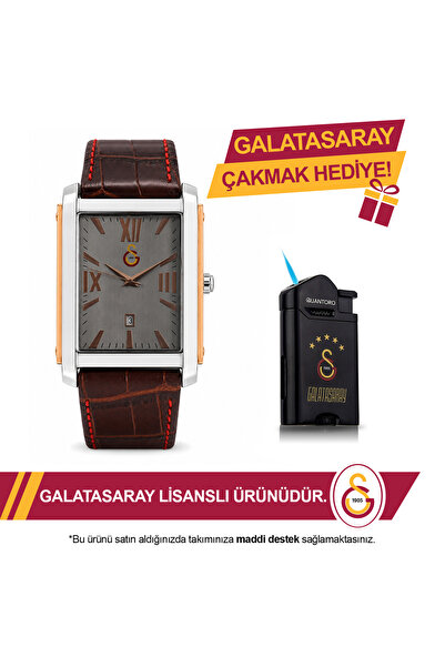 Galatasaray Deri Kol Saati U13632 - GS Çakmak Hediyeli
