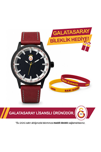 Galatasaray Lisanslı Kol Saati U21735 - GS Bileklik Hediyeli