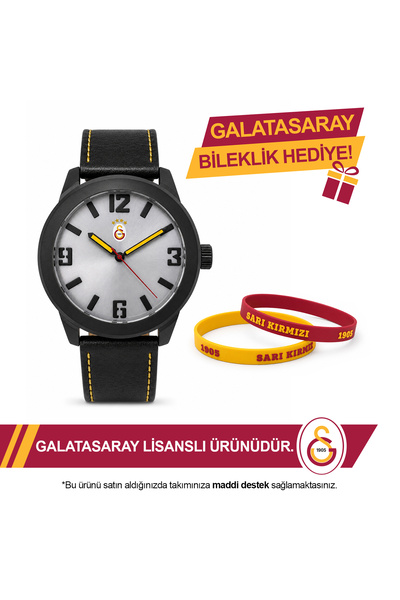 Galatasaray Lisanslı Kol Saati U21331 GS Bileklik Hediyeli