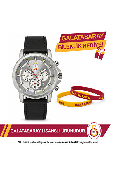 Galatasaray Lisanslı Kol Saati U21337 GS Bileklik Hediyeli