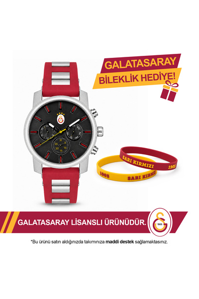 Galatasaray Lisanslı Kol Saati U21400 - GS Bileklik Hediyeli