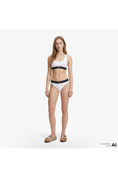 Calvin Klein Thong Kadın Beyaz Külot