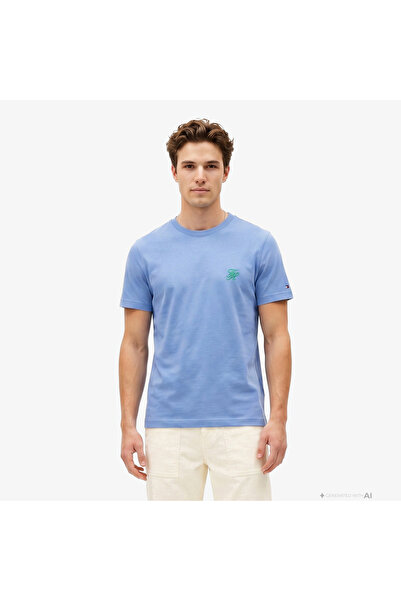 Tommy Hilfiger Swimshop Erkek Mavi T-Shirt