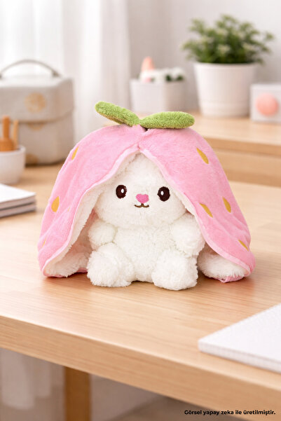 Pandamkee 50 Cm Çilek Çantalı Tavşan