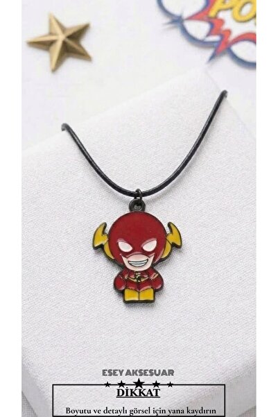 Esey Dizayn Flash Kolye ve Deri Bileklik - İkili Set