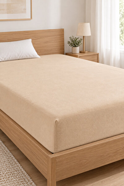 İpekçe Home İpekçe Belda Penye Lastikli Çarşaf - 100x200 Fitted - Beyaz 120 Gr.