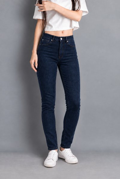 MY ARJA JEANS BLUGI DE DAMĂ CU TALIE ÎNALTĂ, CU EFECT DE MODELARE, DIN DENIM ...
