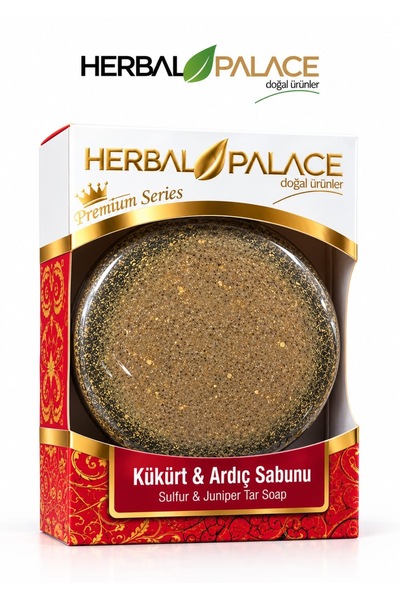 Herbal Palace Kükürtlü Ardıç Katranı Sabunu - Hassas Ciltler - Gliserinli Doğ...
