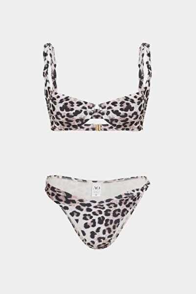 Açelya Okcu Premium Burgu Askı Detaylı FRIGG Fit Kadın Bikini Üstü