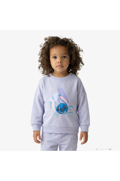 adidas x Disney Lilo & Stitch Çocuk Mor Eşofman Takımı