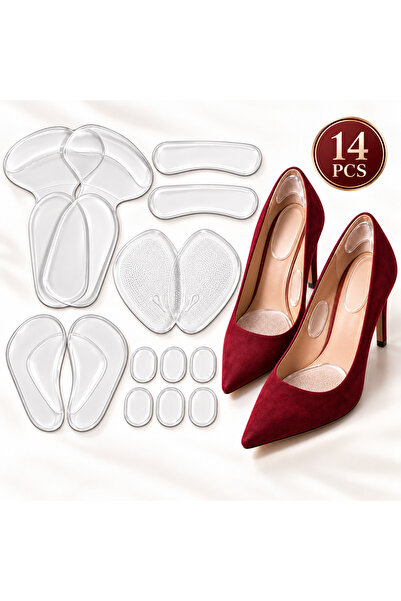 miraza Set 14 Branturi si Pernite Silicon pentru Pantofi, Anti-Frecare, Anti-...