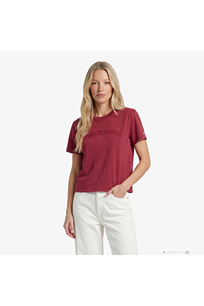 Tommy Hilfiger Kadın TJW Regular Fit Varsity SS T-shirt