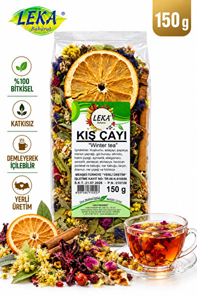 leka baharat Kış Çayı 150 g | Tam 30 Bardak Kış Çayı | 10 Demleme
