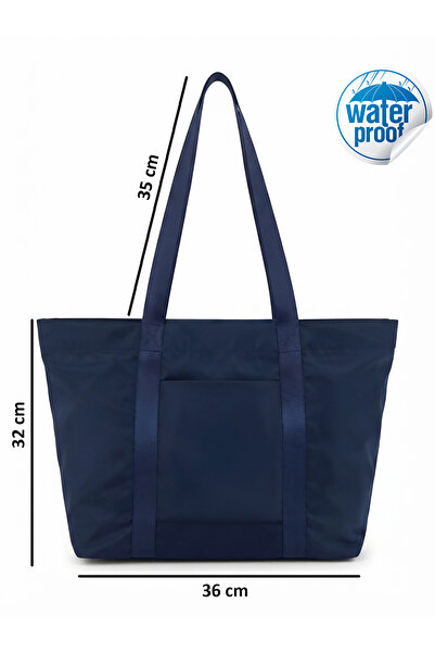 tuttobene TRENDY Navy TOTE Omuz Çantası XL boy TB022