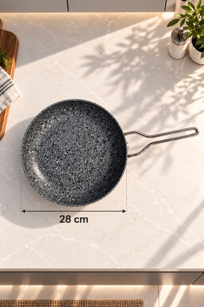 Zest Peakstone Pan 28 cm Gray