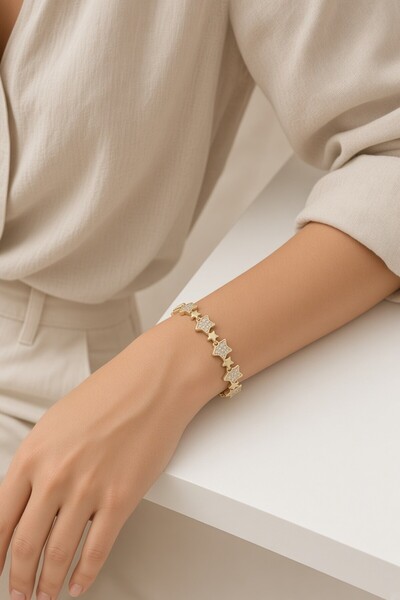 XUPING JEWELRY Style Pearl/Xuping Jewelry Star Zircon Stone Bracelet